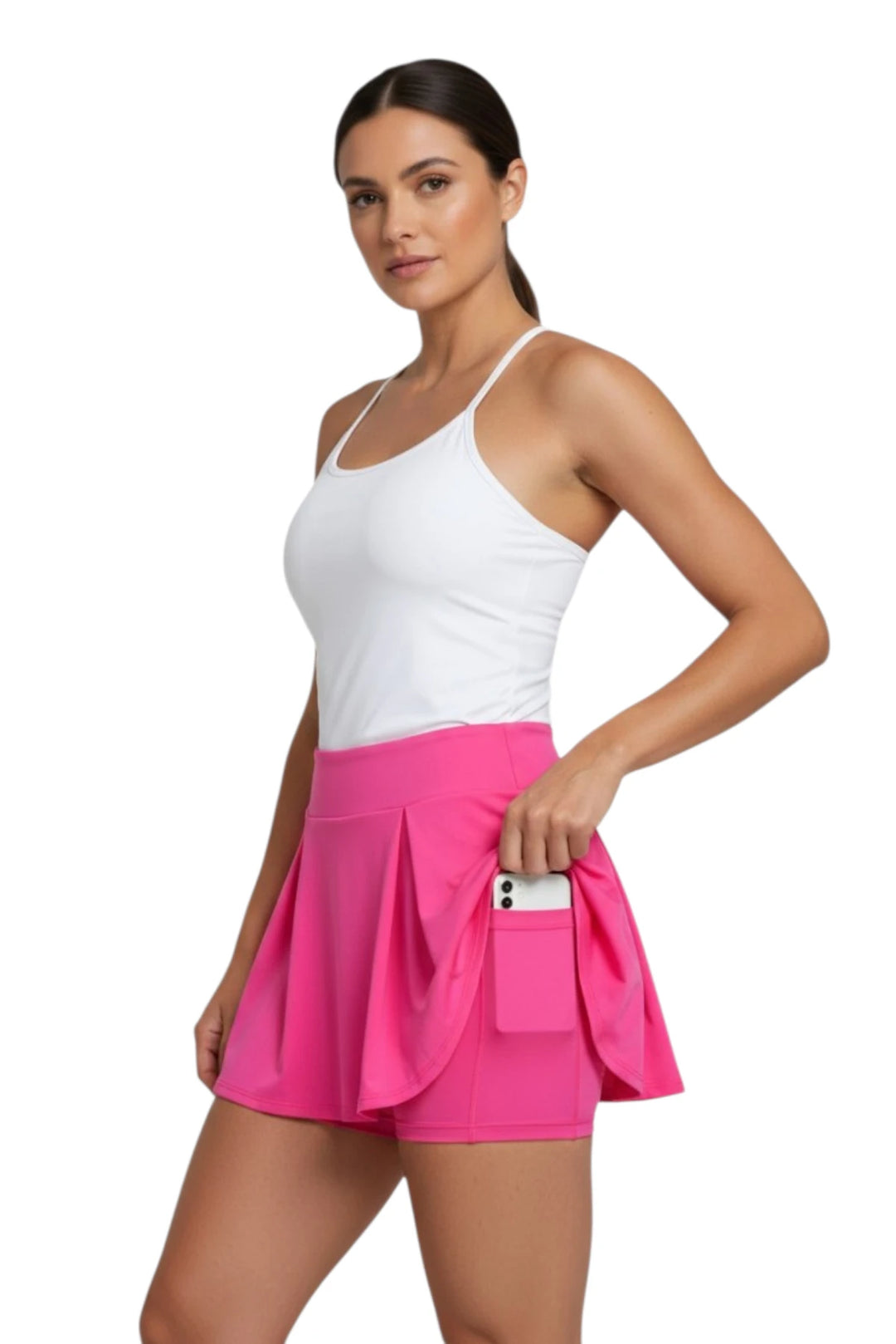 Falda Short Deportiva para Mujer Fucsia | JOGO
