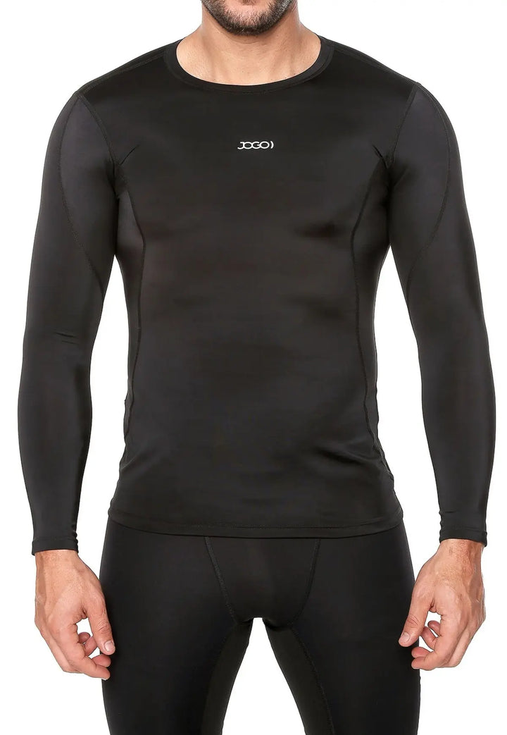 Camibuso Deportivo Slim Fit Negro para Hombre | JOGO