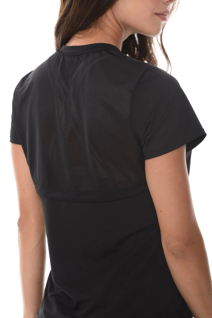 Camiseta Deportiva de Manga Corta Negra | JOGO