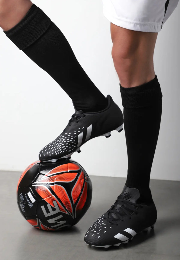 Media Profesional de Fútbol Antideslizante Color Negro | JOGO