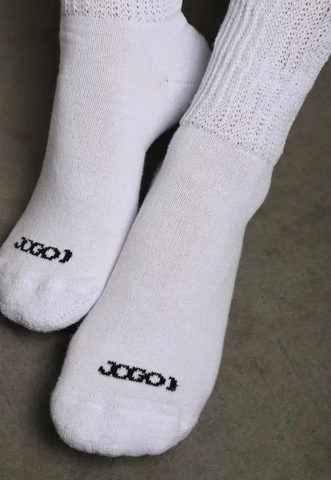 Medias Colegiales Extra Largas para Mujer en Algodon Color Blanco | JOGO