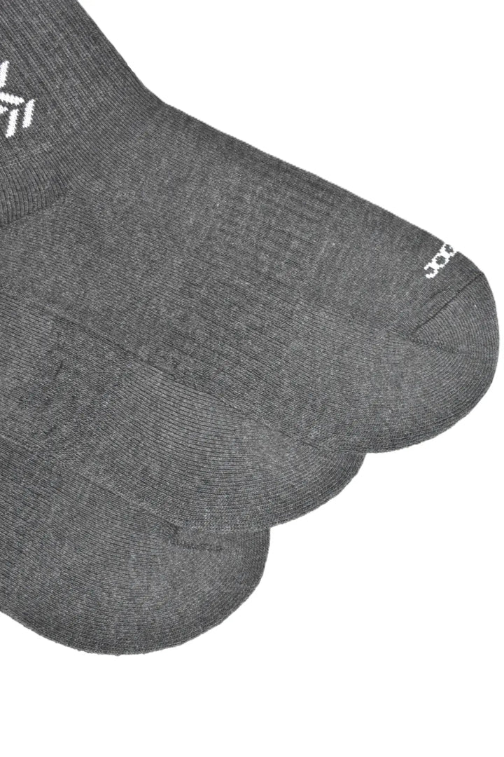 Dark Grey Ankle Socks 3-Pack JOGO in Cotton