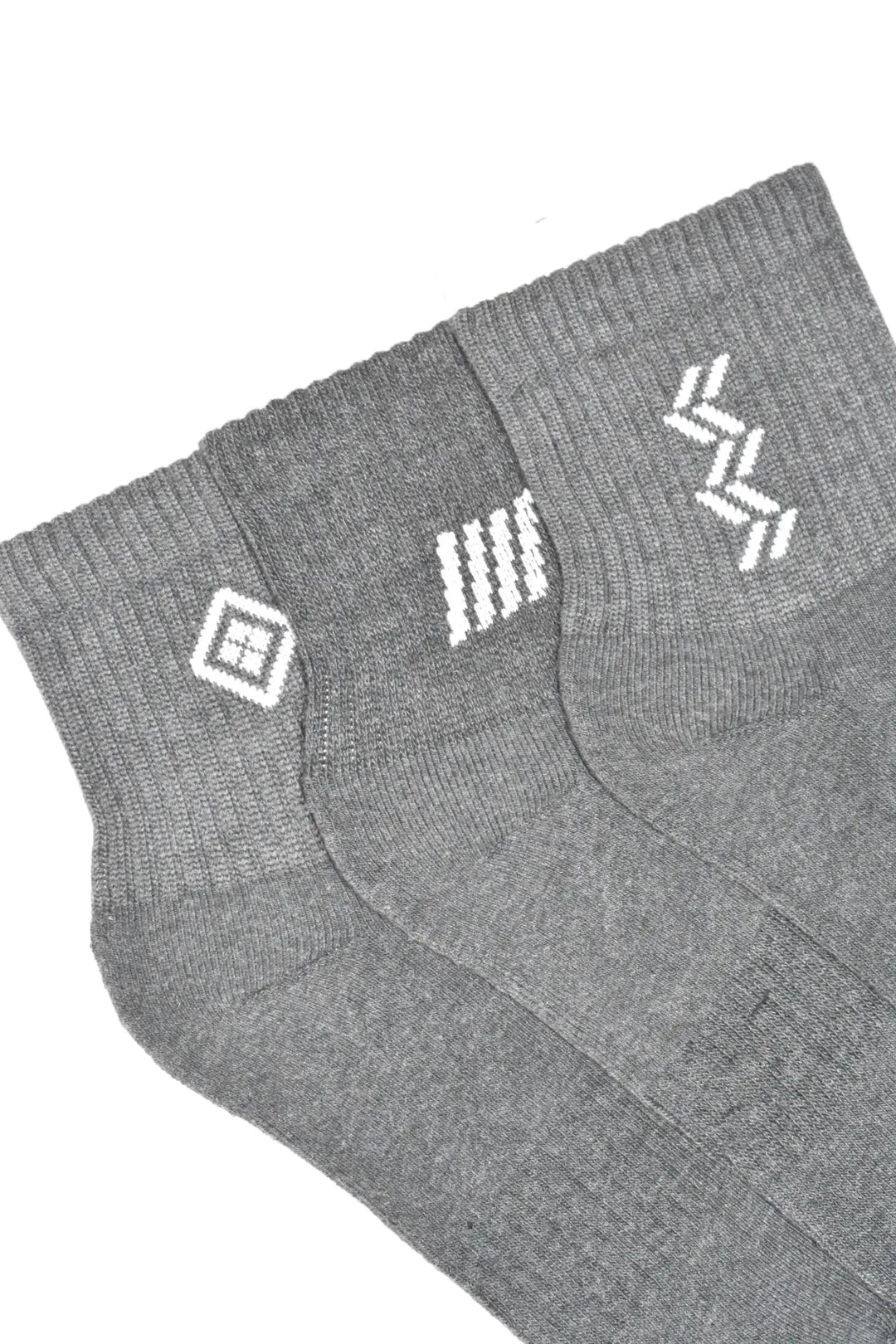 Dark Grey Ankle Socks 3-Pack JOGO in Cotton