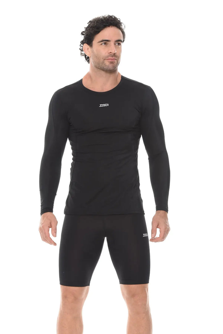 licra deportiva multiuso JOGO, fabricada con tecnología Secmax, expulsa la humedad y se seca rápidamente, manteniéndote fresco en cualquier actividad