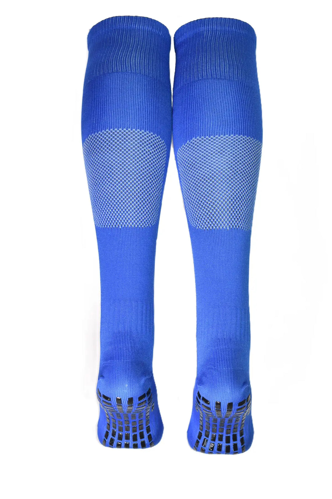 Medias de futbol profesional con antideslizante azul rey
