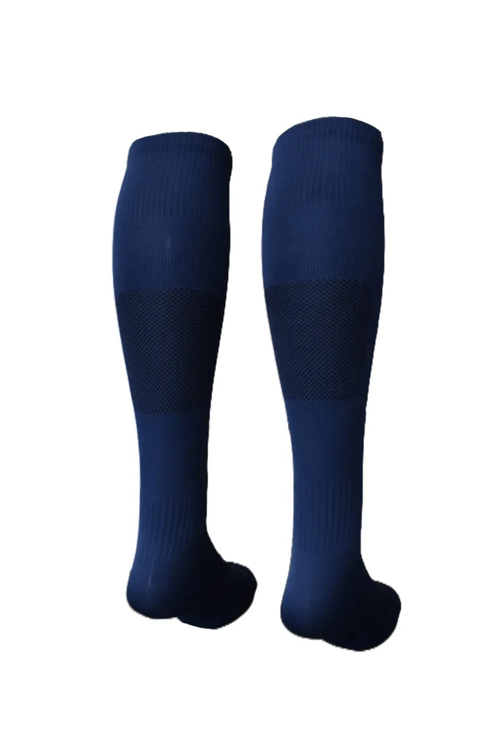 Medias de futbol semi profesionales azul oscuras