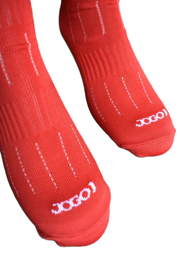 Medias de futbol semi profesionales rojas