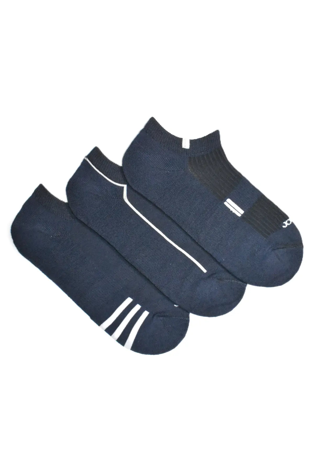 Medias taloneras azul oscuras en algodon