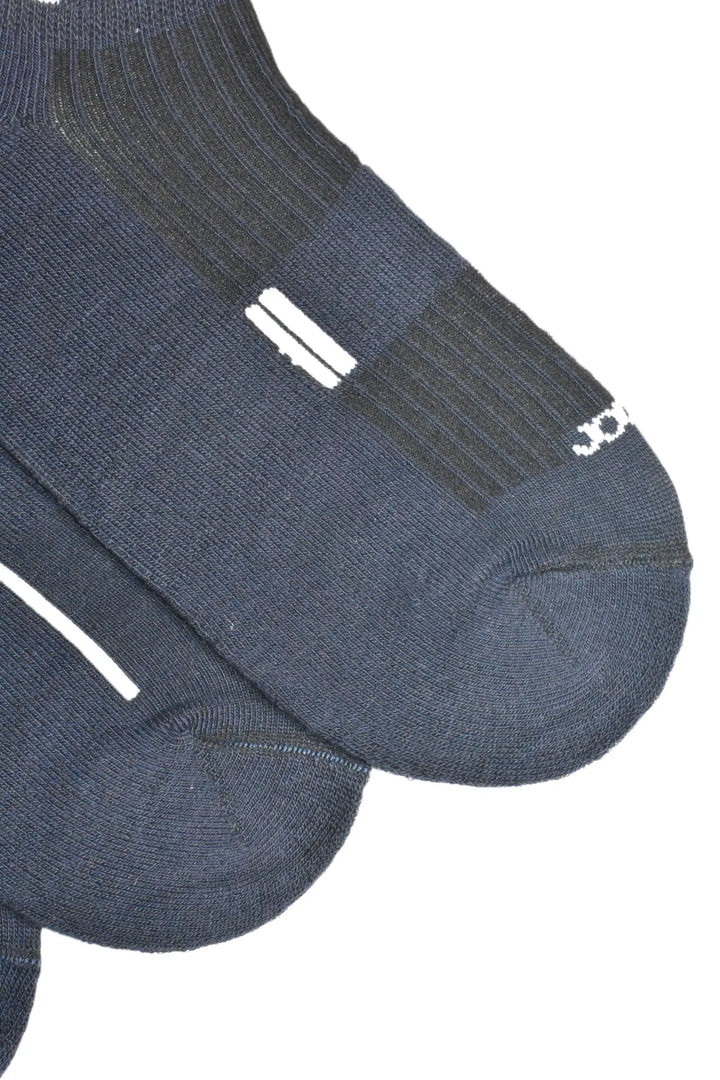 Medias taloneras azul oscuras en algodon