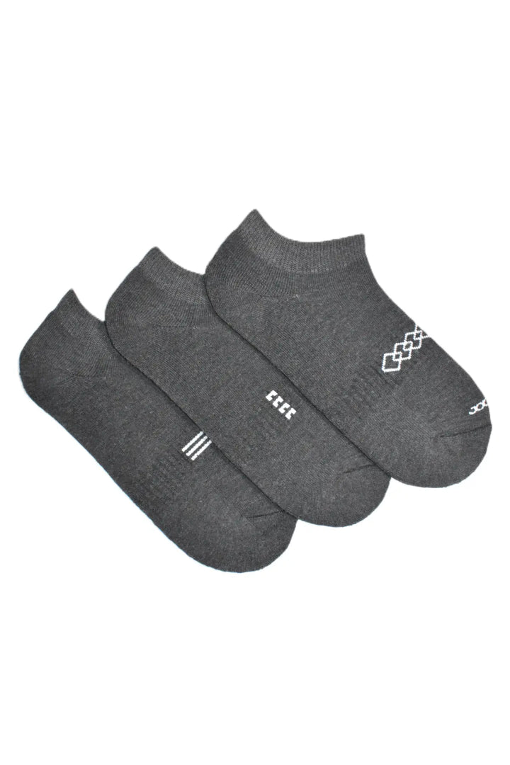 Medias taloneras grises en algodon
