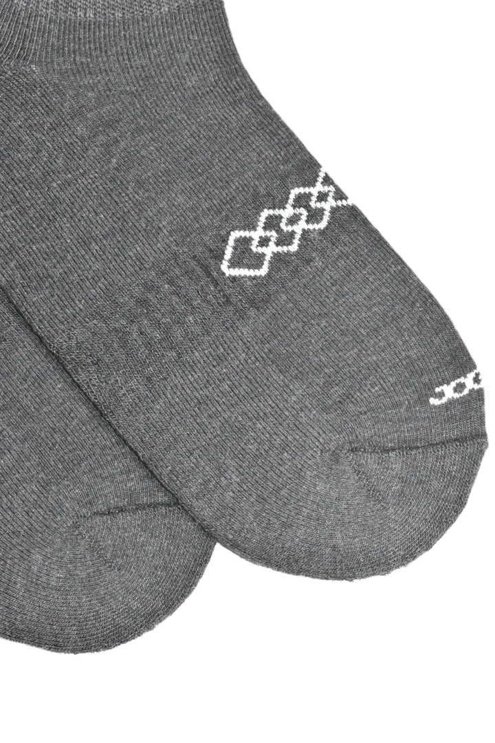 Medias taloneras grises en algodon